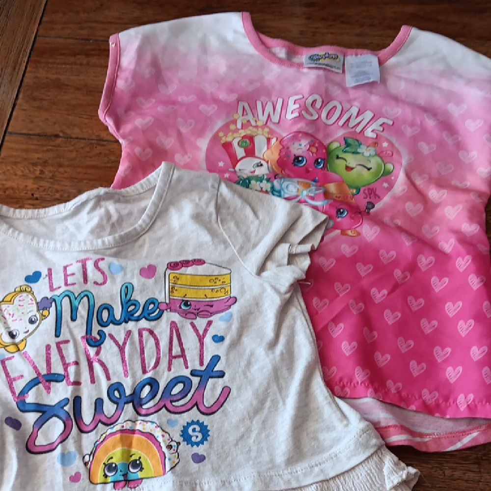 Shopkins Cute Graphic T-Shirts Bundle for Girls
